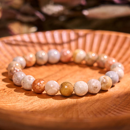 Wear FengShui Fossil Coral Compassion Bracelet