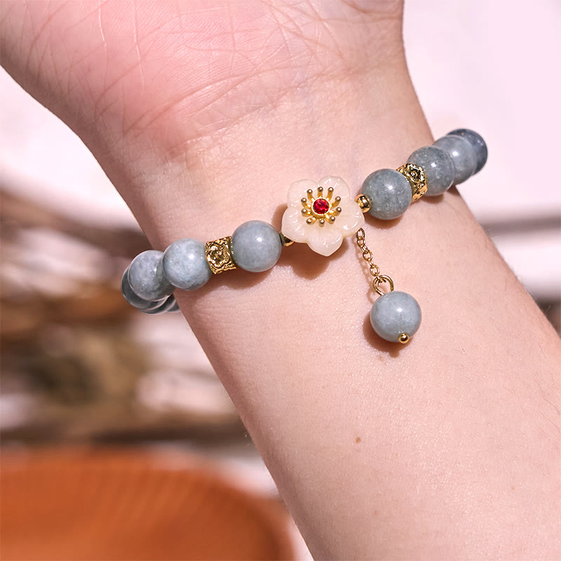 Wear FengShui Jade Abundance Flower Bracelet