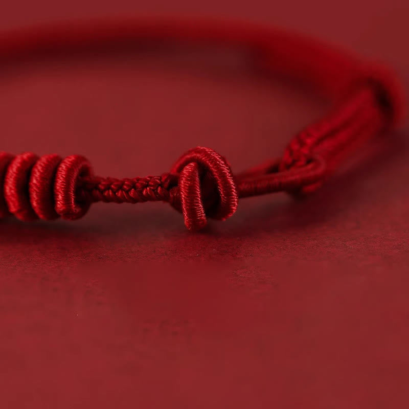 Wear FengShui Red String Eight Stranded Rope Strength Bracelet