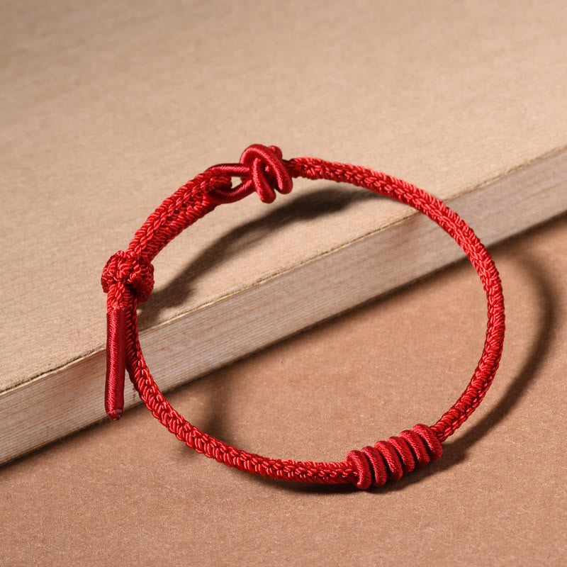 Wear FengShui Red String Eight Stranded Rope Strength Bracelet