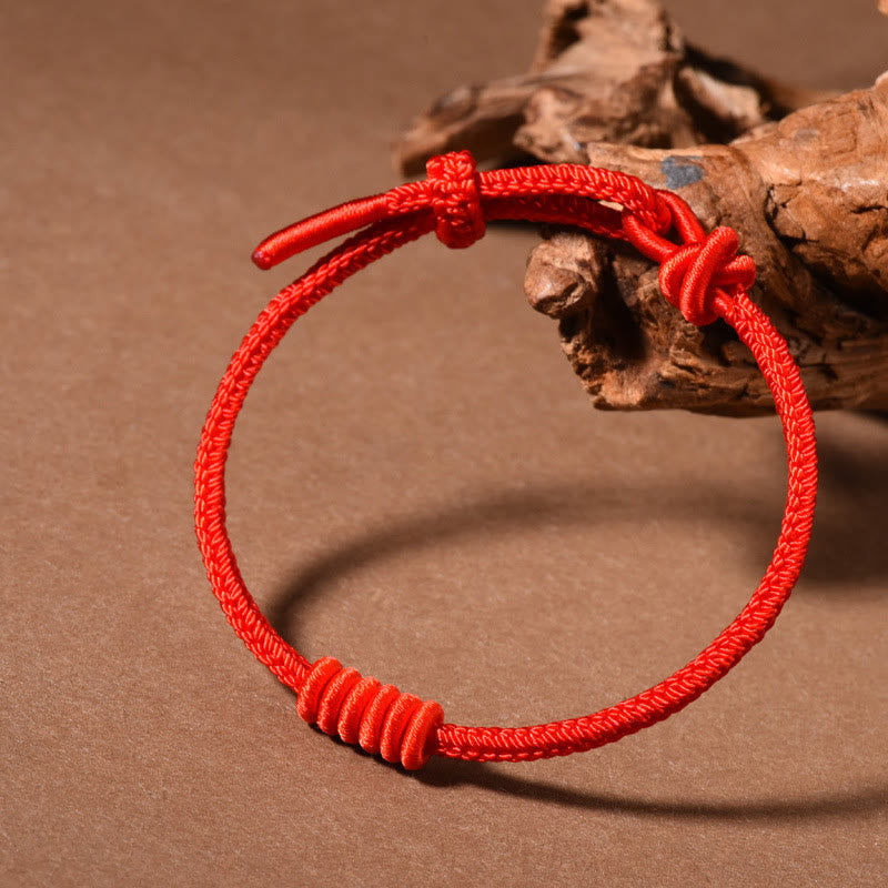 Wear FengShui Red String Eight Stranded Rope Strength Bracelet