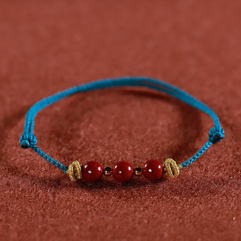 Wear FengShui Colorful String Cinnabar Calm Bracelet
