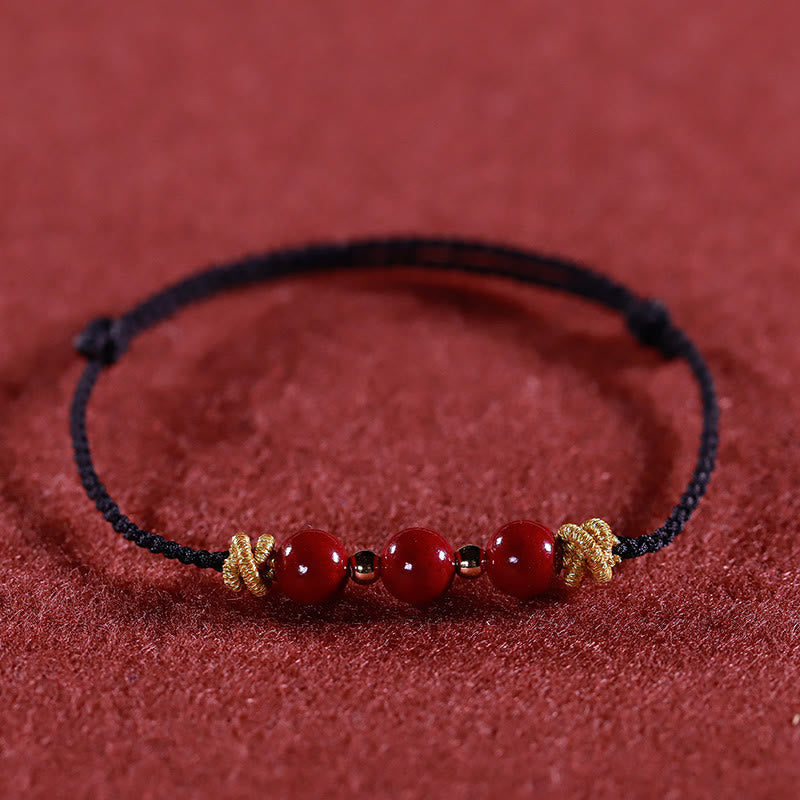 Wear FengShui Colorful String Cinnabar Calm Bracelet