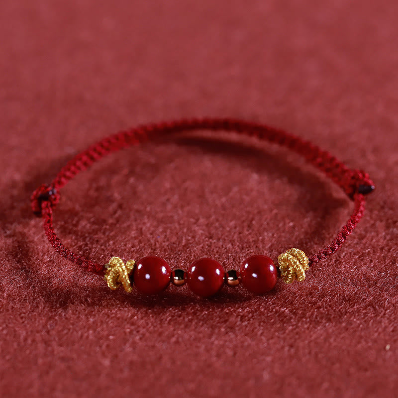 Wear FengShui Colorful String Cinnabar Calm Bracelet
