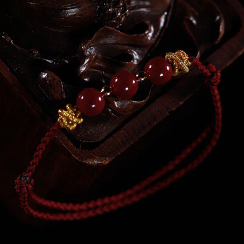 Wear FengShui Colorful String Cinnabar Calm Bracelet