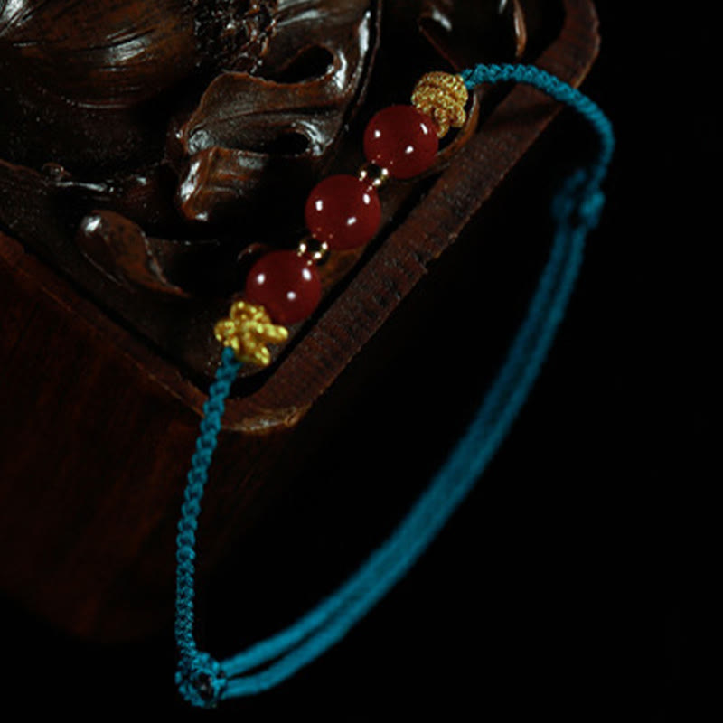 Wear FengShui Colorful String Cinnabar Calm Bracelet