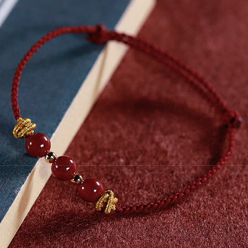 Wear FengShui Colorful String Cinnabar Calm Bracelet