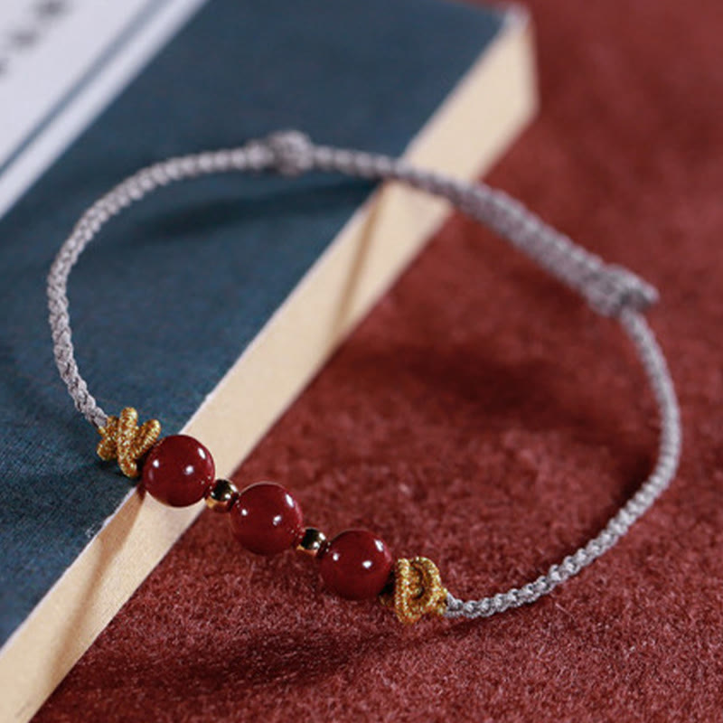 Wear FengShui Colorful String Cinnabar Calm Bracelet