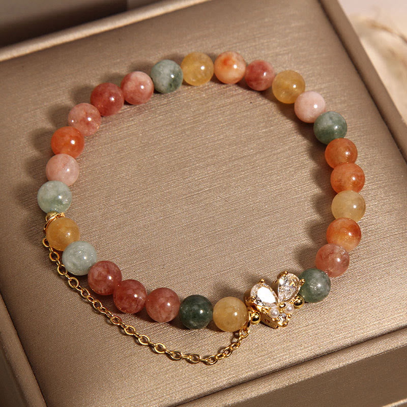 Wear FengShui Citrine Green Crystal Prosperity Bracelet