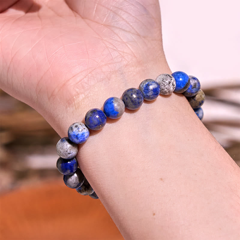 Wear FengShui Various Crystals Malachite Lazurite Lapis Lazuli Hemimorphite Calmness Bracelet