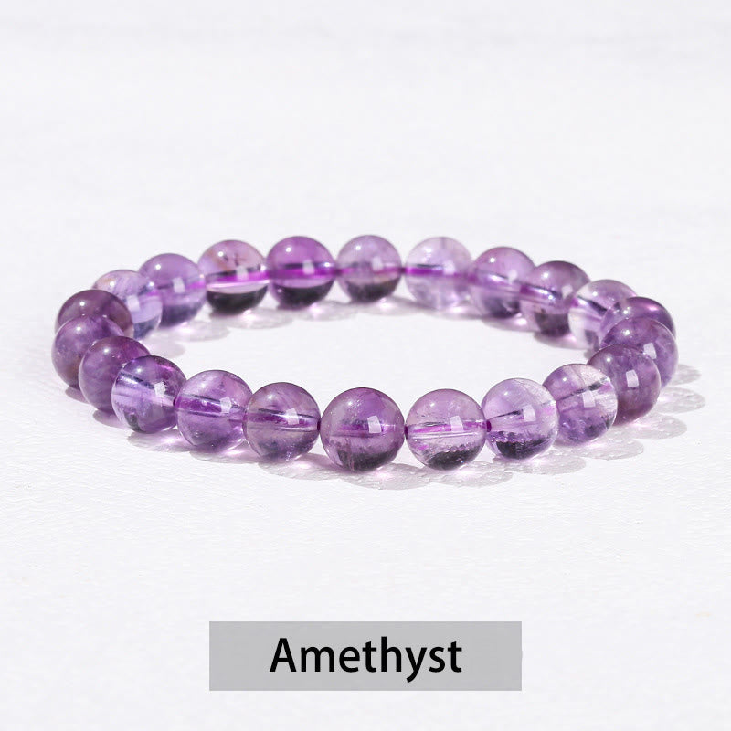 Wear FengShui Various Crystal Stone Amethyst Green Aventurine Rose Quartz Healing Bracelet
