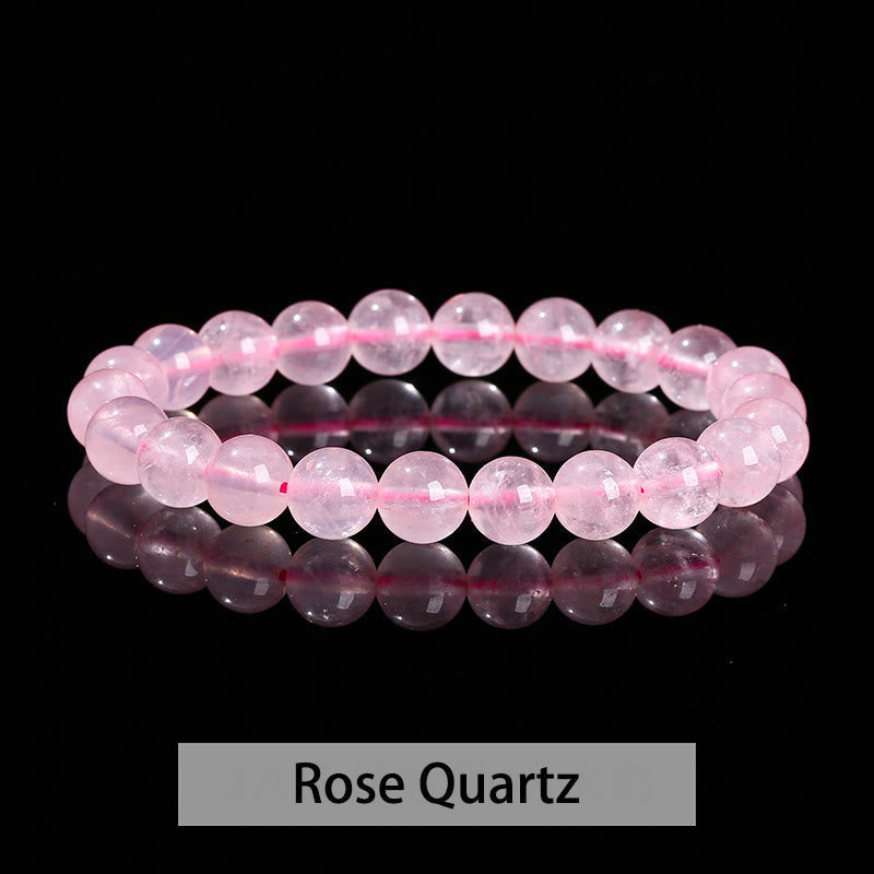 Wear FengShui Various Crystal Stone Amethyst Green Aventurine Rose Quartz Healing Bracelet