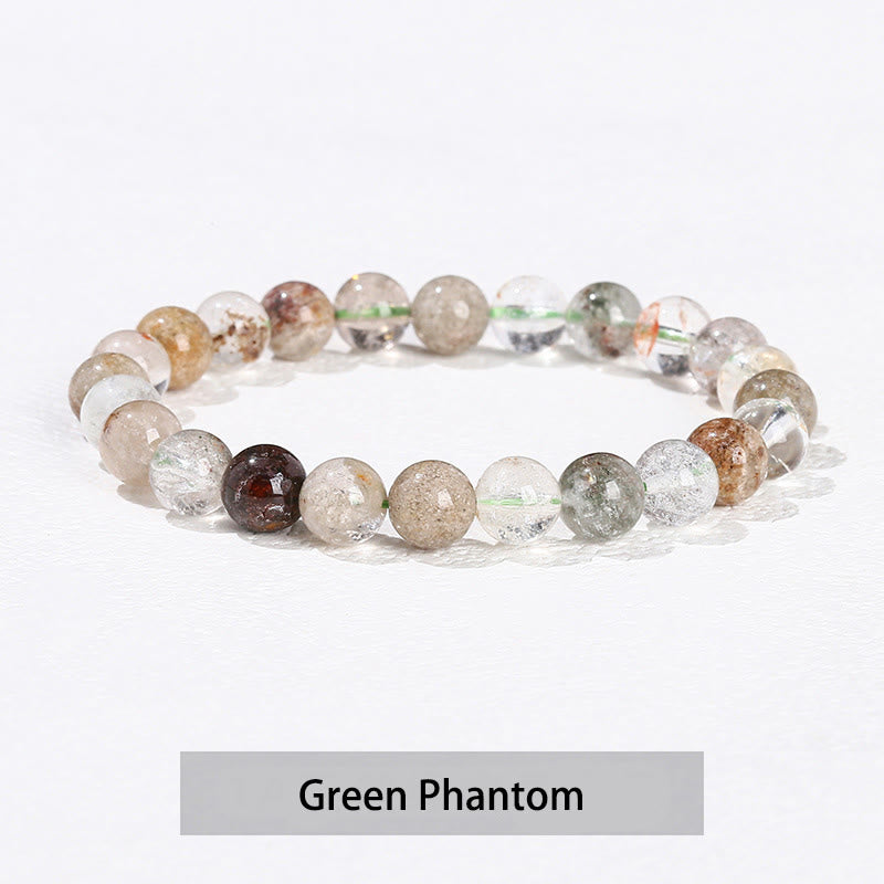 Wear FengShui Various Crystal Stone Amethyst Green Aventurine Rose Quartz Healing Bracelet