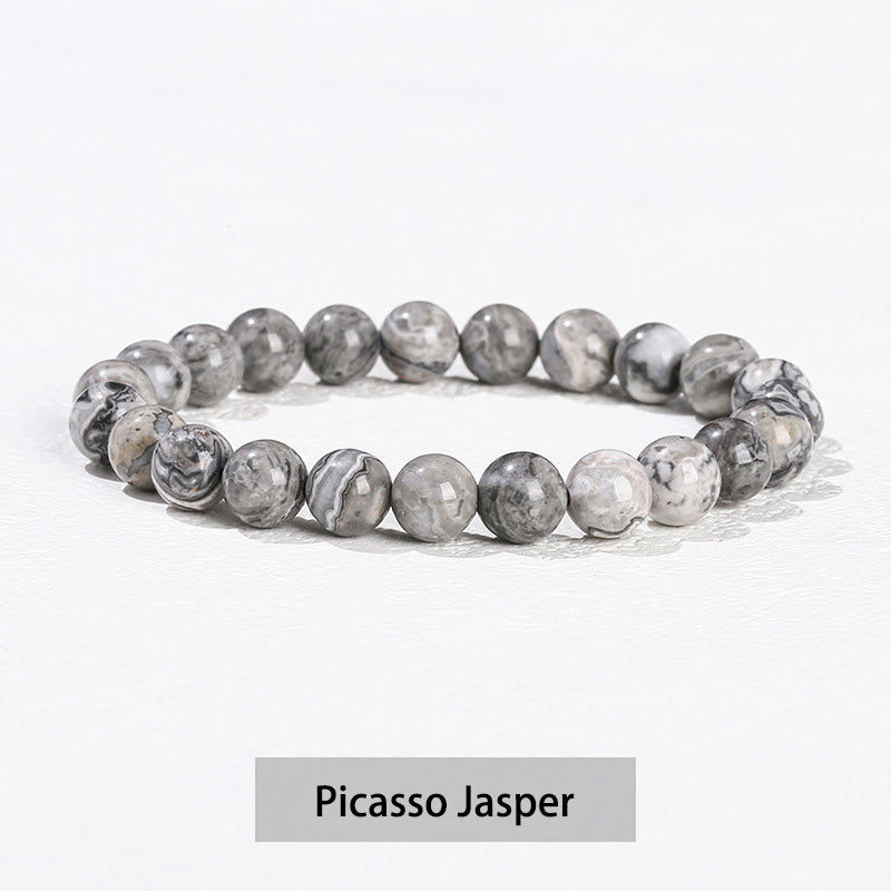 Wear FengShui Various Crystal Stone Amethyst Green Aventurine Rose Quartz Healing Bracelet