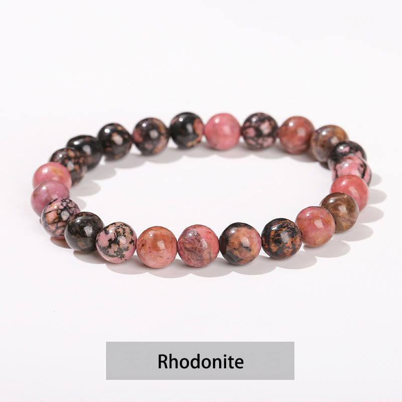 Wear FengShui Various Crystal Stone Amethyst Green Aventurine Rose Quartz Healing Bracelet
