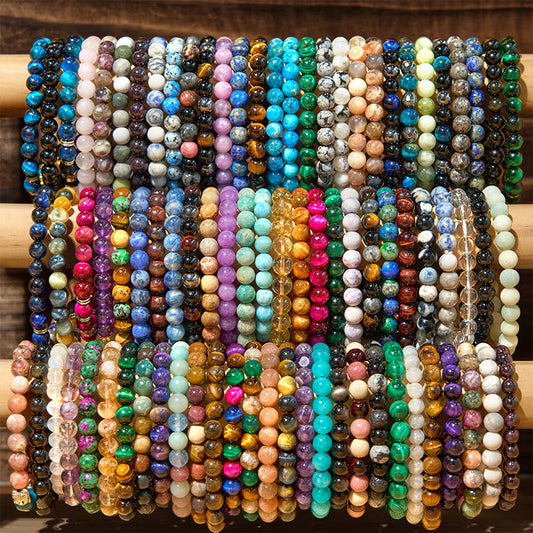Wear FengShui Various Crystals Malachite Lazurite Lapis Lazuli Hemimorphite Calmness Bracelet