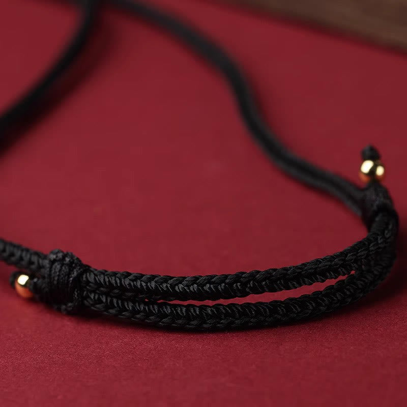 Wear FengShui Cinnabar Chinese Zodiac Black String Blessing Necklace Pendants