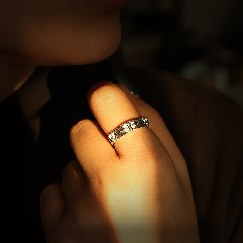 Wear FengShui 999 Sterling Silver Buddha Eyes Protection Ring