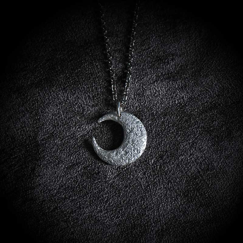 Wear FengShui 999 Sterling Silver Moon Balance Necklace Pendant