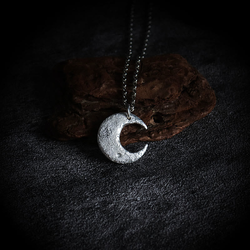 Wear FengShui 999 Sterling Silver Moon Balance Necklace Pendant