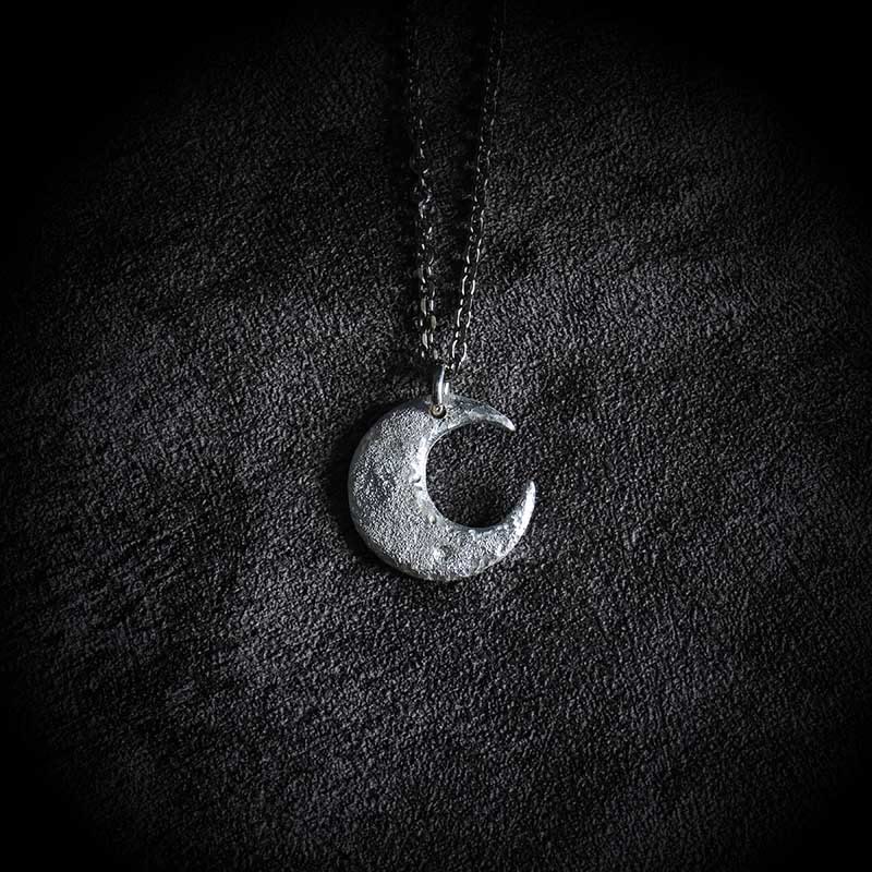 Wear FengShui 999 Sterling Silver Moon Balance Necklace Pendant