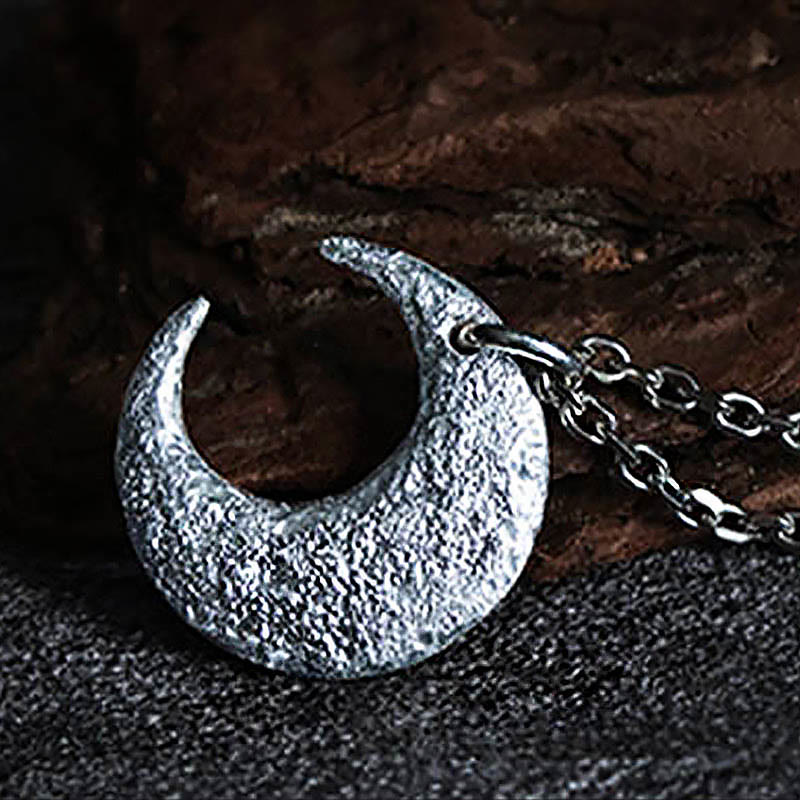Wear FengShui 999 Sterling Silver Moon Balance Necklace Pendant