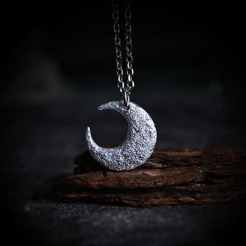 Wear FengShui 999 Sterling Silver Moon Balance Necklace Pendant