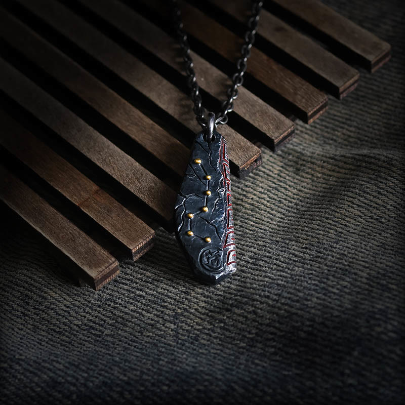 Wear FengShui 999 Sterling Silver Big Dipper Balance Necklace Pendant