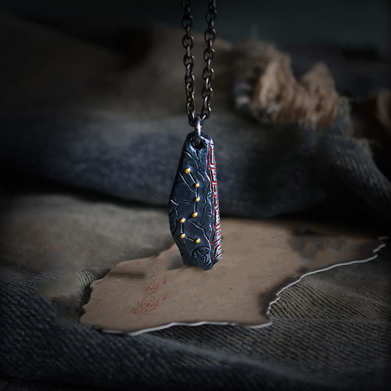 Wear FengShui 999 Sterling Silver Big Dipper Balance Necklace Pendant