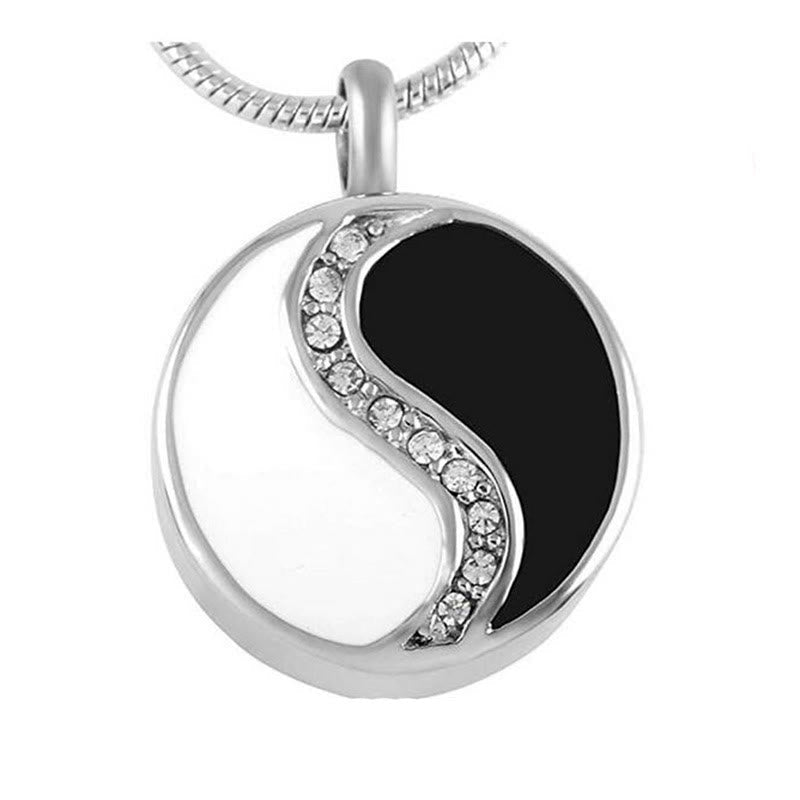 Wear FengShui Yin Yang Titanium Steel Harmony Necklace Pendant