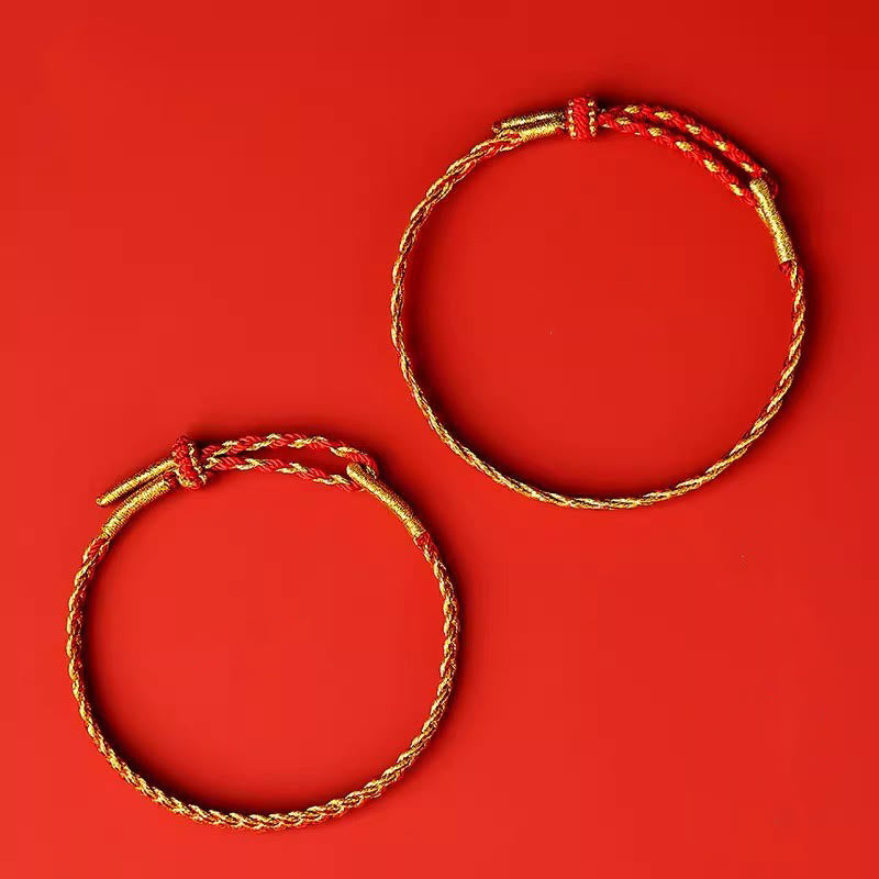 Wear FengShui Red String Yellow String Luck Bracelet