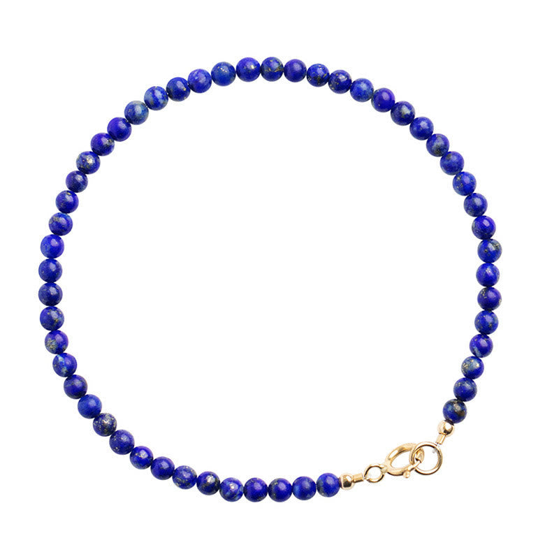 Wear FengShui Small Lazurite Ultra-Thin Beads Balance Bracelet
