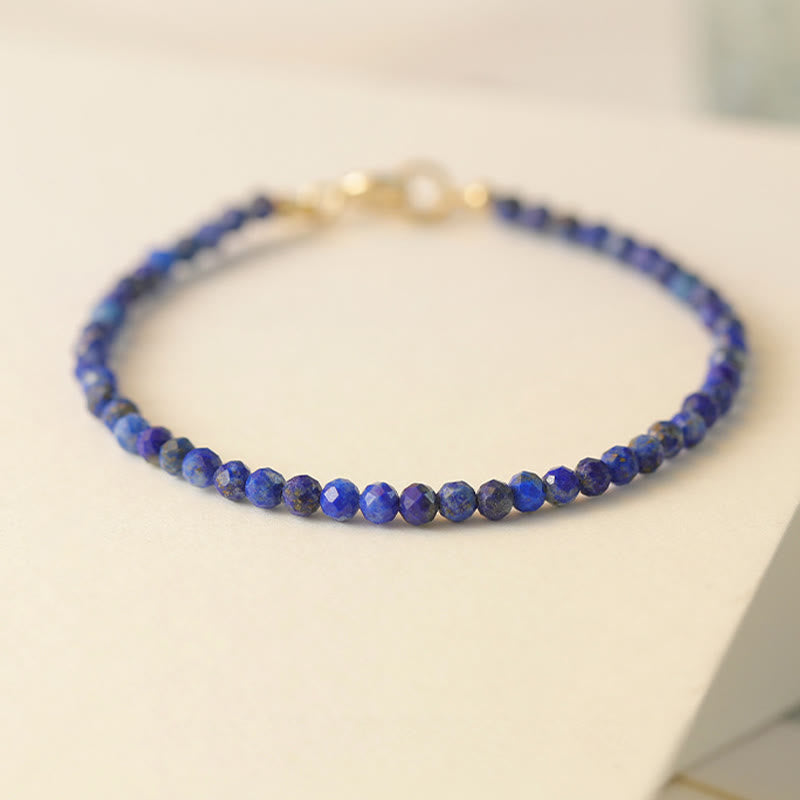 Wear FengShui Small Lazurite Ultra-Thin Beads Balance Bracelet