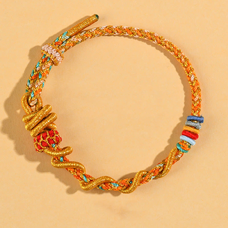 Wear FengShui Colorful String Snake Dragon Year of the Snake Luck Bracelet