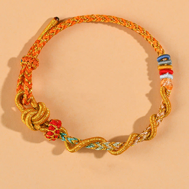 Wear FengShui Colorful String Snake Dragon Year of the Snake Luck Bracelet
