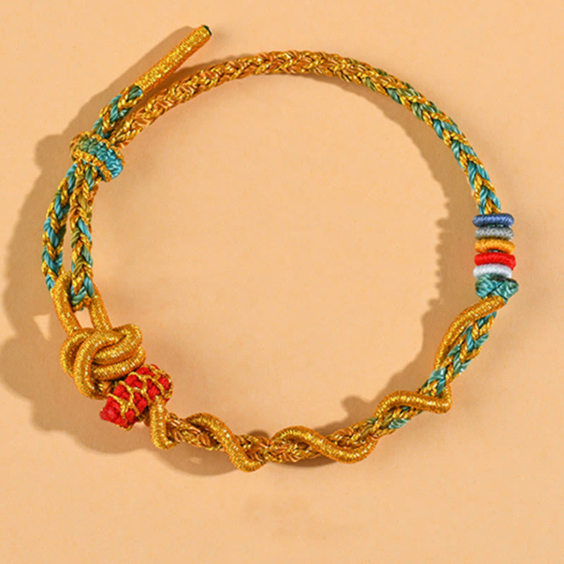 Wear FengShui Colorful String Snake Dragon Year of the Snake Luck Bracelet