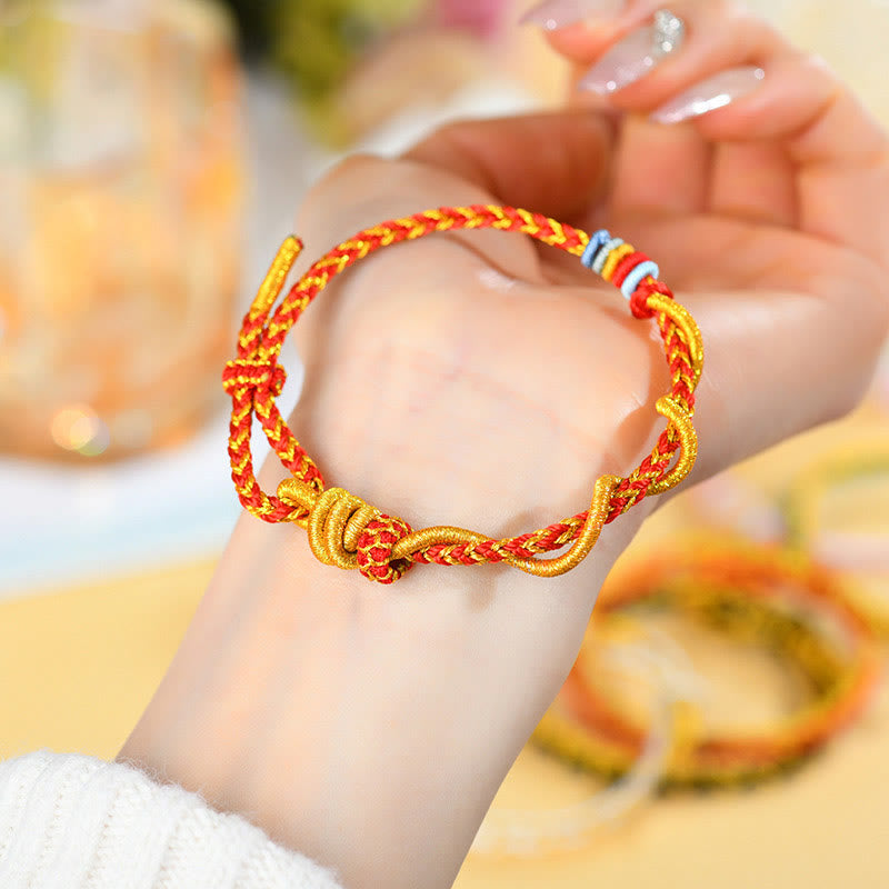 Wear FengShui Colorful String Snake Dragon Year of the Snake Luck Bracelet
