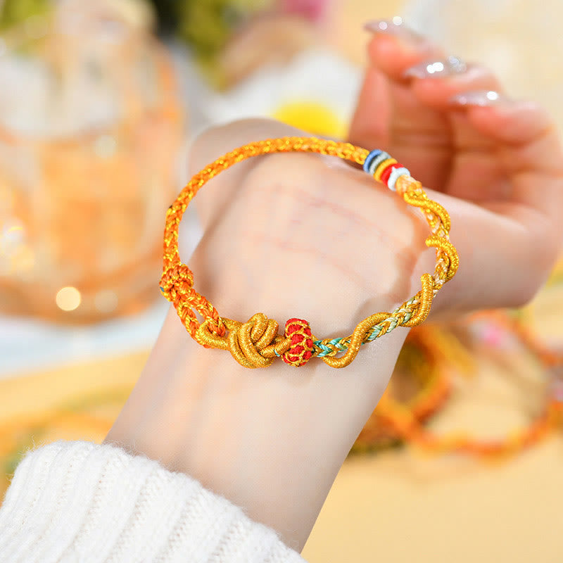 Wear FengShui Colorful String Snake Dragon Year of the Snake Luck Bracelet