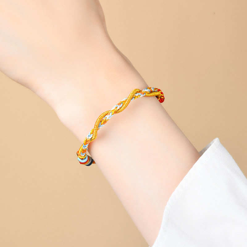 Wear FengShui Colorful String Snake Dragon Year of the Snake Luck Bracelet