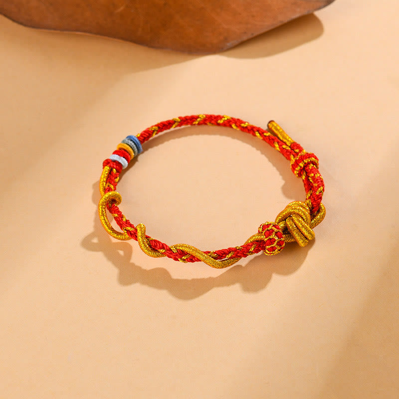 Wear FengShui Colorful String Snake Dragon Year of the Snake Luck Bracelet