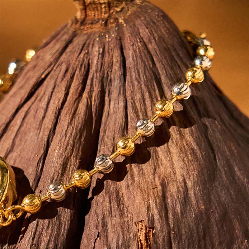 Wear FengShui Feng Sheng Shui Qi Copper Brass Rotatable Windmill Bead Protection Braided Bracelet