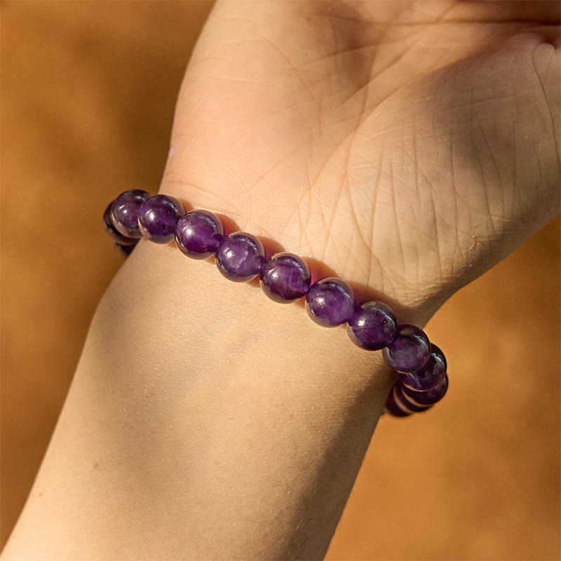 Wear FengShui Natural Amethyst Inner Peace Meditation Bracelet