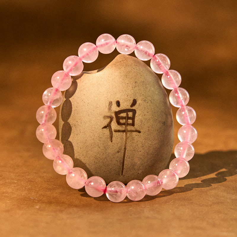 Wear FengShui Rose Quartz Healing Energy Bracelet