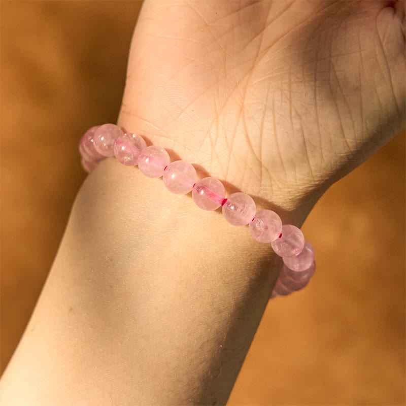 Wear FengShui Rose Quartz Healing Energy Bracelet