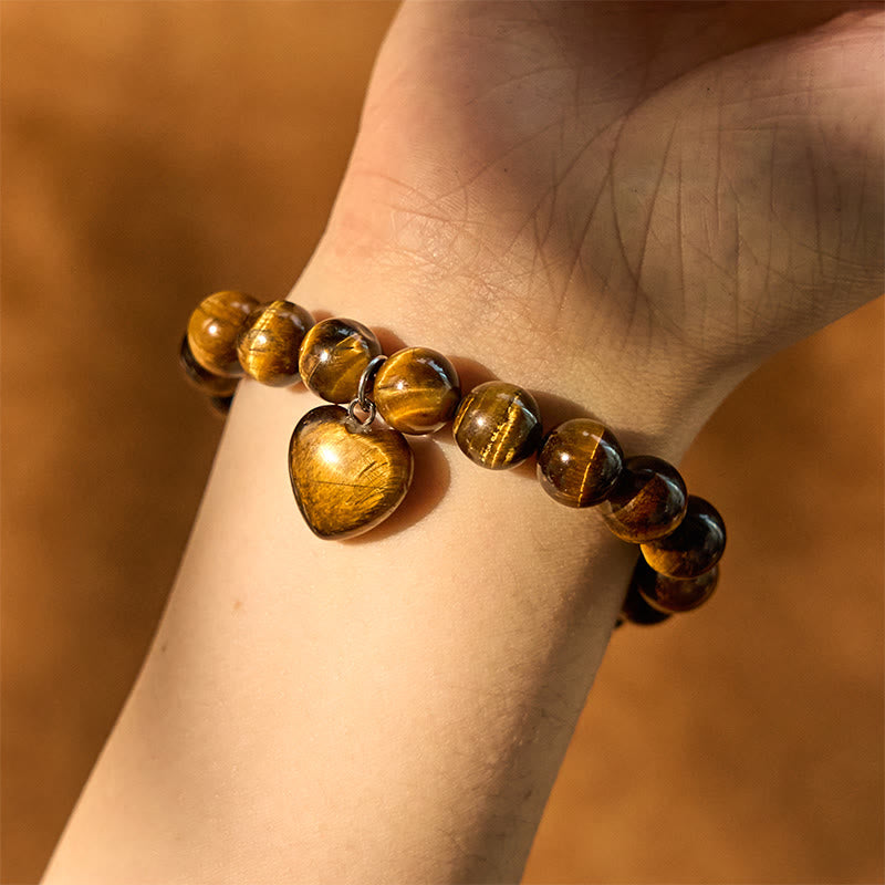 Wear FengShui Various Crystal Green Aventurine Love Heart Balance Bracelet