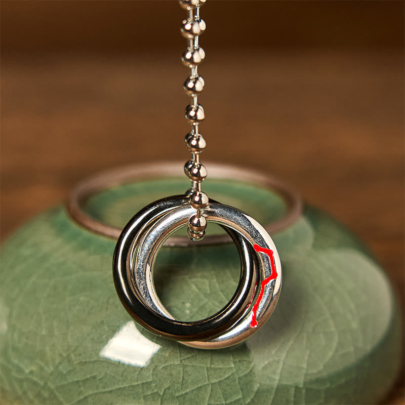 Wear FengShui Copper Qiankun Hoop Big Dipper Luck Necklace Pendant