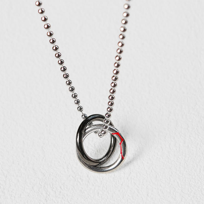 Wear FengShui Copper Qiankun Hoop Big Dipper Luck Necklace Pendant