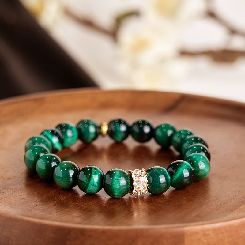 Wear FengShui Green Tiger Eye Positive Bracelet