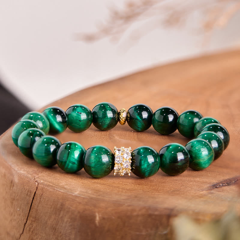 Wear FengShui Green Tiger Eye Positive Bracelet