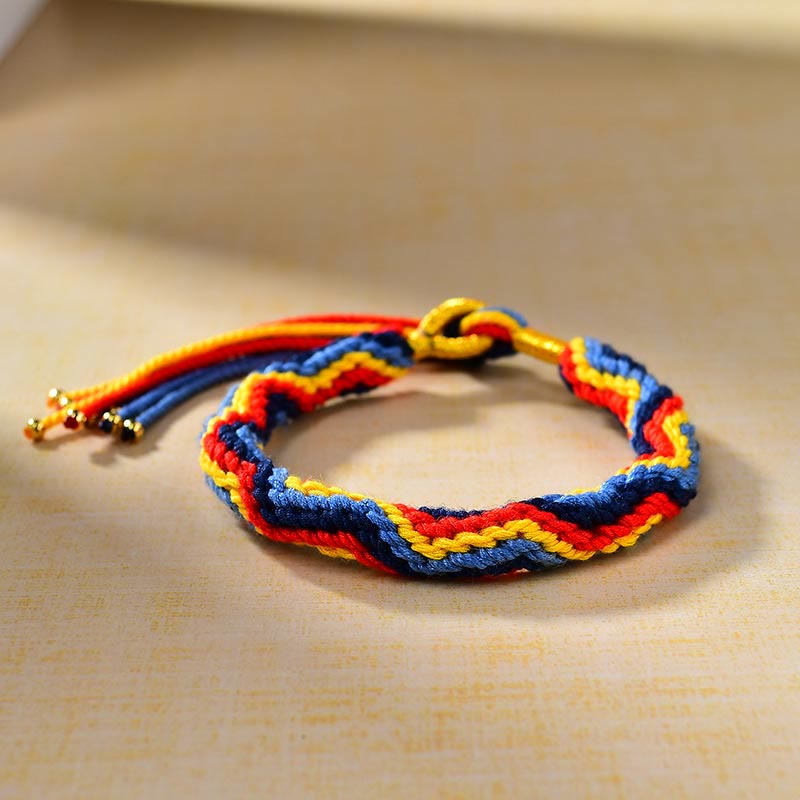 Wear FengShui Tibetan Hand-woven Colored Rope Luck Bracelet